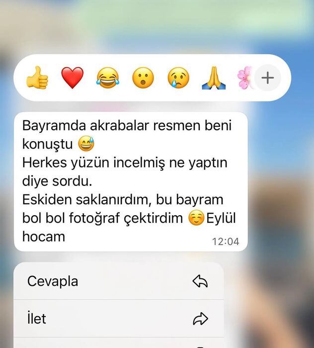 Bayramda fark edilen değişimi anlatan mesaj